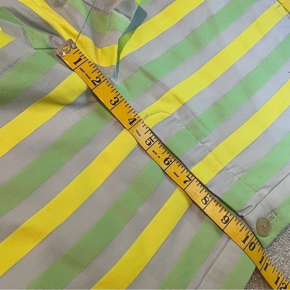 Gap Womens Size 16 Short Shorts Green Yellow Blue Striped new NWT - Picture 10 of 10
